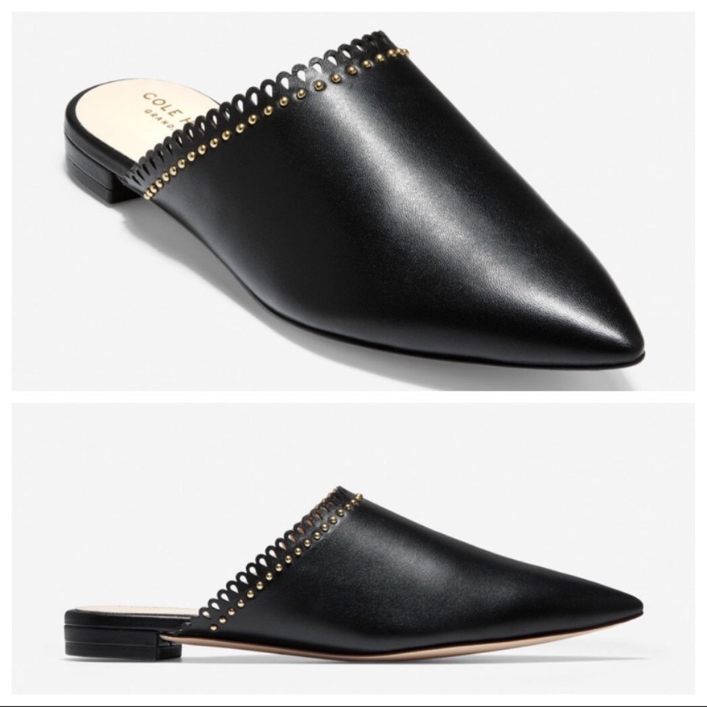 Cole Haan Raelyn Mule Pointed Toe Black Size 9.5 New